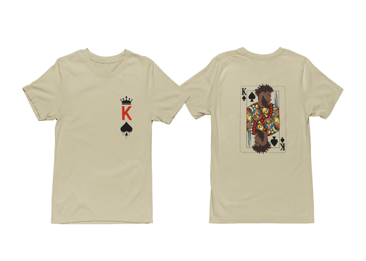 "KING OF SPADES" CUSTOM GRAPHIC DESIGN T-SHIRT