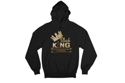 "BLACK KING - THE MOST IMPORTANT" CUSTOM GRAPHIC HOODIE