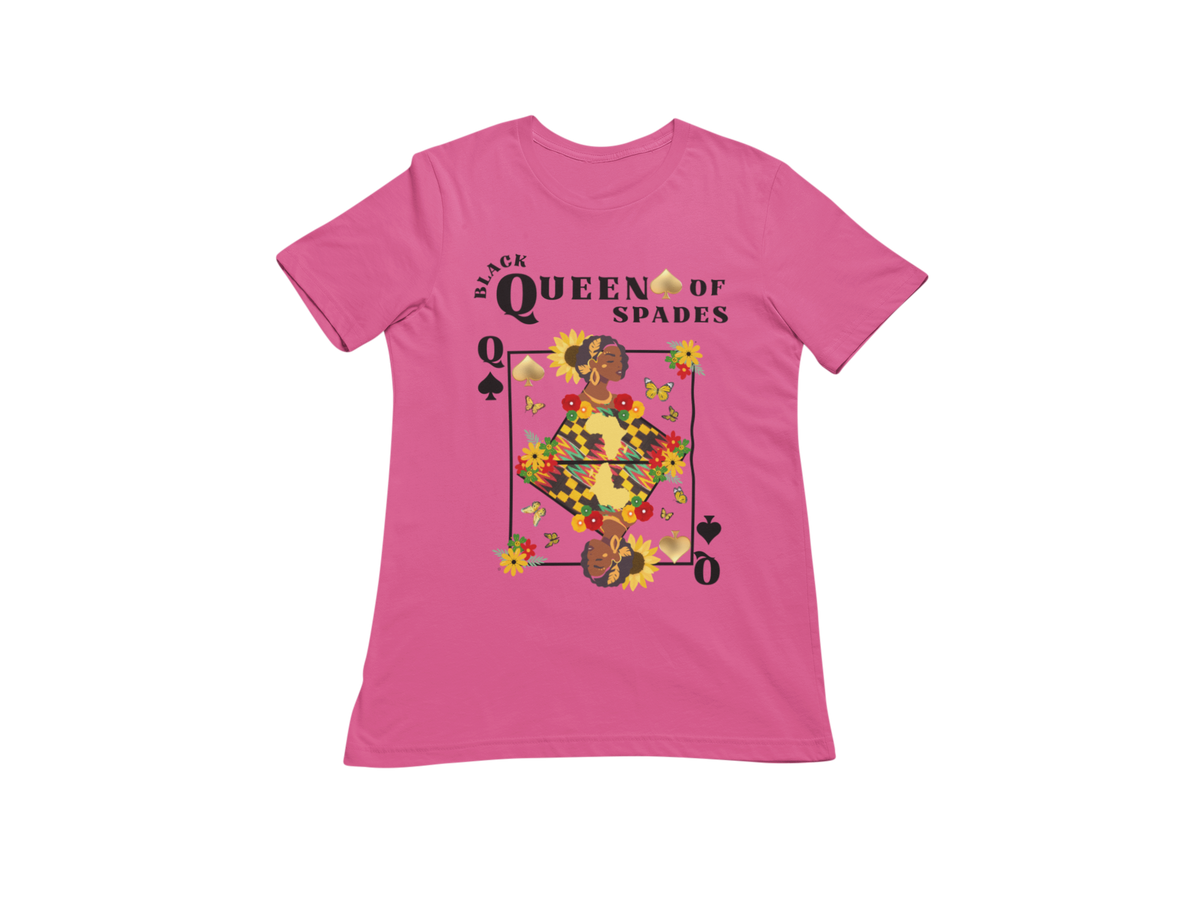 "BLACK QUEEN OF SPADES" CUSTOM SIGNATURE DESIGN T-SHIRT