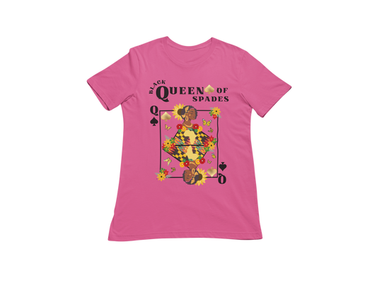 "BLACK QUEEN OF SPADES" CUSTOM SIGNATURE DESIGN T-SHIRT