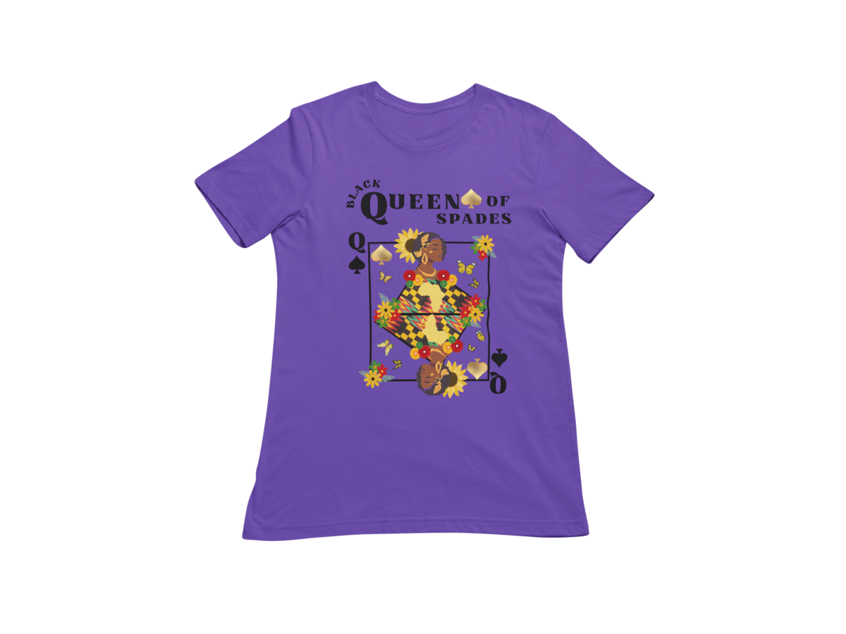 "BLACK QUEEN OF SPADES" CUSTOM SIGNATURE DESIGN T-SHIRT