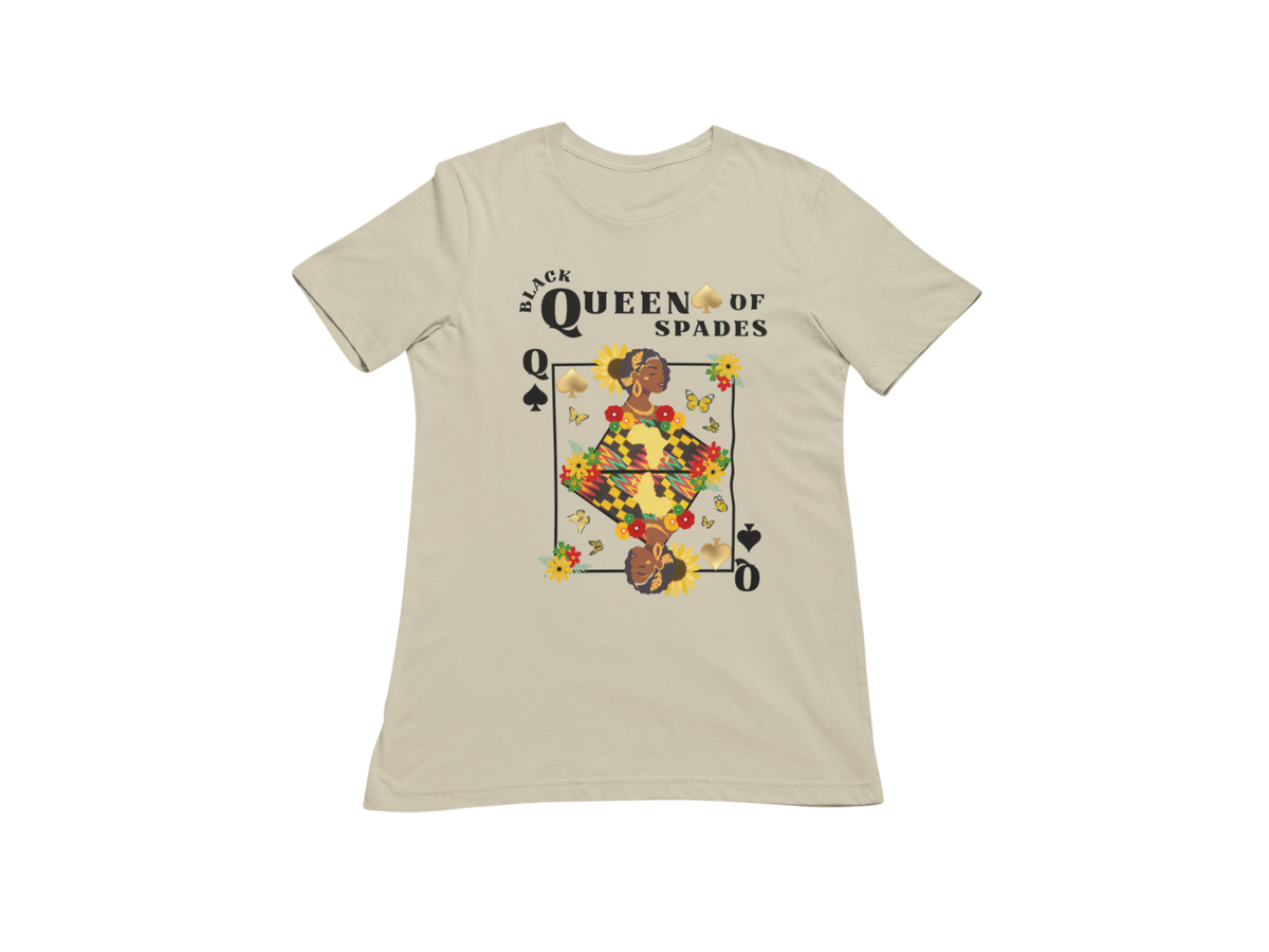 "BLACK QUEEN OF SPADES" CUSTOM SIGNATURE DESIGN T-SHIRT