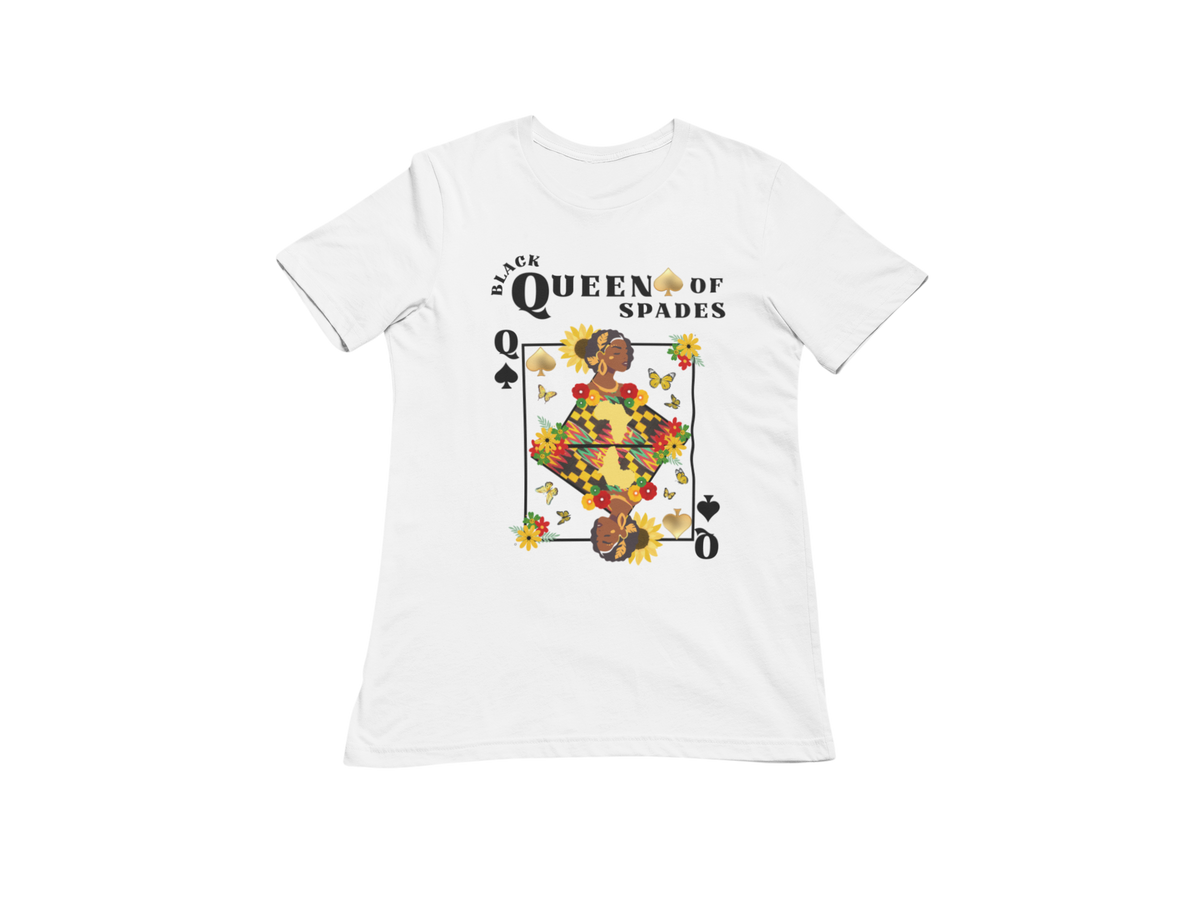 "BLACK QUEEN OF SPADES" CUSTOM SIGNATURE DESIGN T-SHIRT
