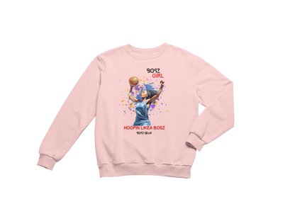 "BOSZ GIRL - HOOPIN LIKEA BOSZ" (FEMALE) BOSZ GEAR SWEATSHIRT