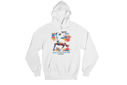 "BOSZ GIRL - DOING SOCCER LIKEA BOSZ" (FEMALE 1 ) BOSZ GEAR HOODIE