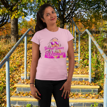 "BREAST CANCER PICK A FIGHT WITH WRONG WOMAN" - BCA T-SHIRT