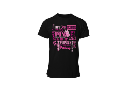 "WORD OF EMPOWERMENT" - BREAST CANCER AWARENESS T-SHIRT