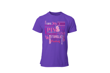 "WORD OF EMPOWERMENT" - BREAST CANCER AWARENESS T-SHIRT