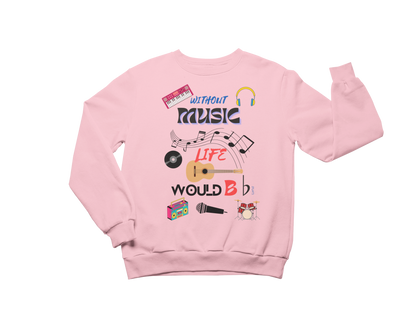 "WITHOUT MUSIC LIFE WOULD BE ♭ (FLAT)