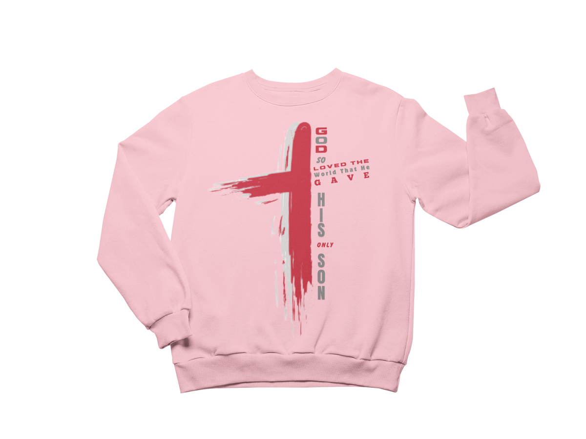"GOD SO LOVED THE WORLD - JOHN 3:16 CROSS" CUSTOM GRAPHIC DESIGN
