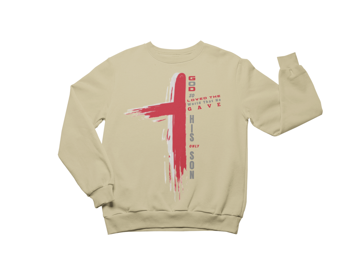 "GOD SO LOVED THE WORLD - JOHN 3:16 CROSS" CUSTOM GRAPHIC DESIGN