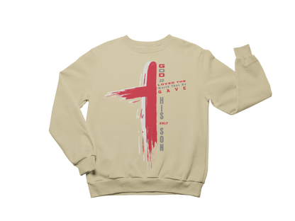 "GOD SO LOVED THE WORLD - JOHN 3:16 CROSS" CUSTOM GRAPHIC DESIGN