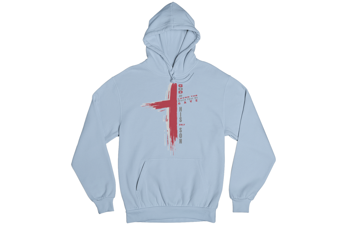 "GOD SO LOVED THE WORLD - JOHN 3:16 CROSS" CUSTOM GRAPHIC DESIGN