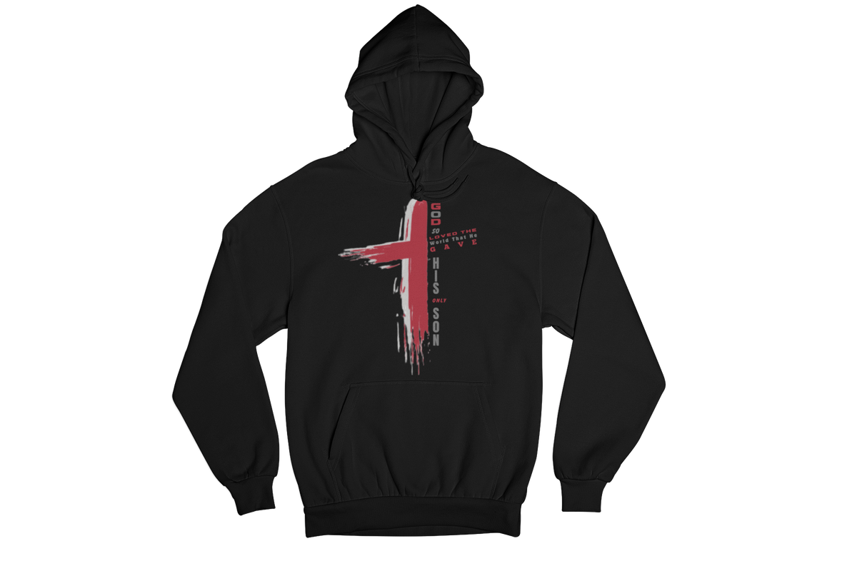 "GOD SO LOVED THE WORLD - JOHN 3:16 CROSS" CUSTOM GRAPHIC DESIGN