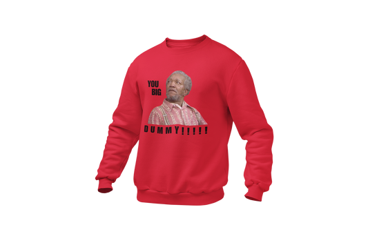 "YOU BIG DUMMY!!!!!!" CUSTOM DESIGN GRAPHIC SWEATSHIRT
