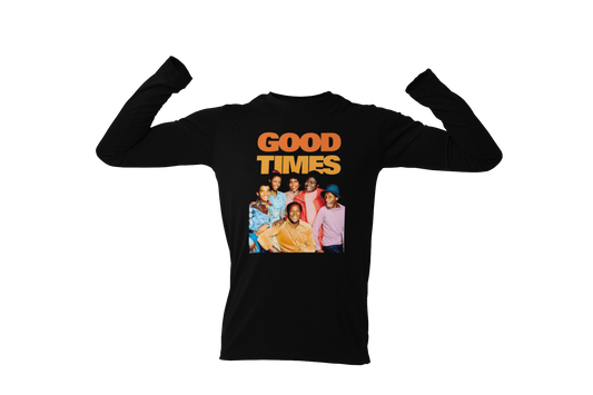 "GOOD TIMES - THE EVENS FAMILY" GRAPHIC LONG SLEEVE TEE