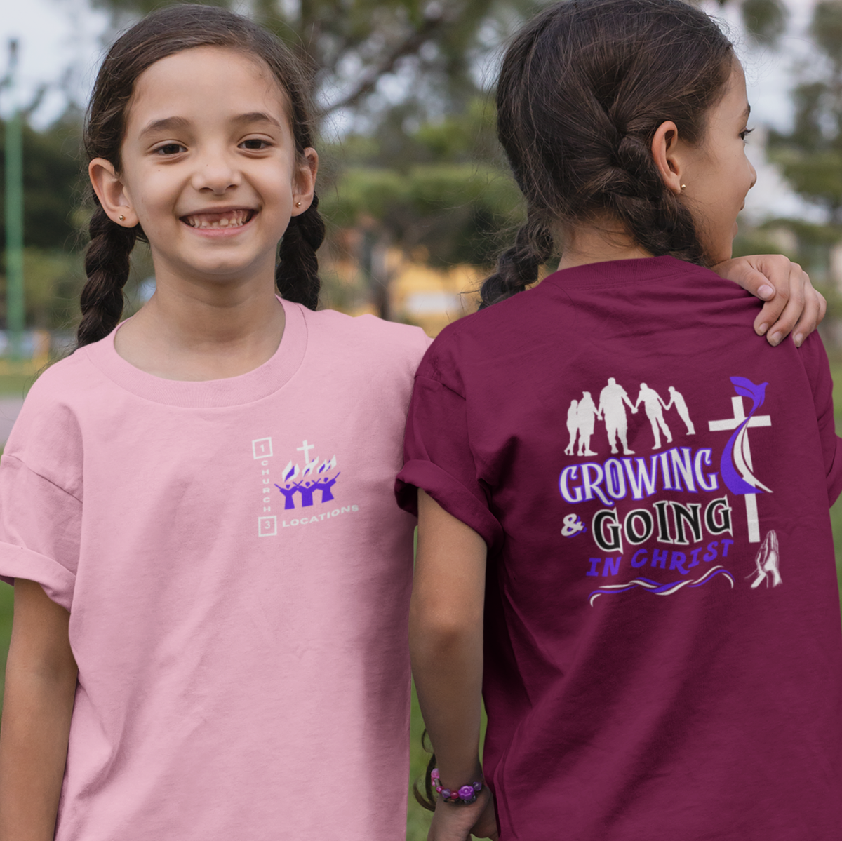 GROWING & GOING IN CHRIST "KIDS" BISHOP LESLIE QUOTE WHITE ART DESIGN