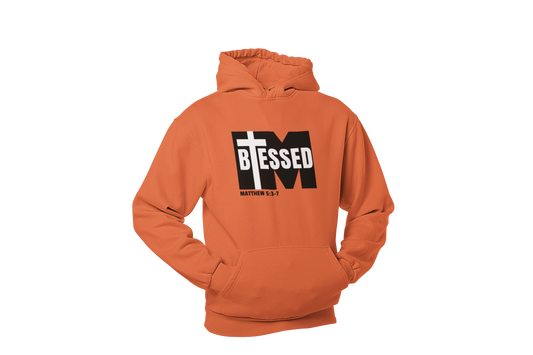 "I'M BLESSED, MATTHEW 5:3-7" FAITH CUSTOM GRAPHIC HOODIE