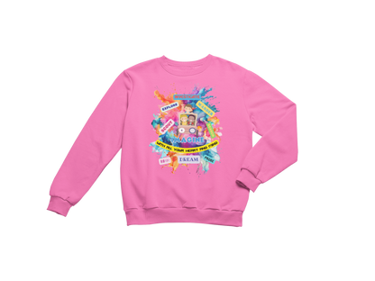 "IMAGINE WITH ALL YOUR HEART AND MIND" CUSTOM GRAPHIC SWEATSHIRT