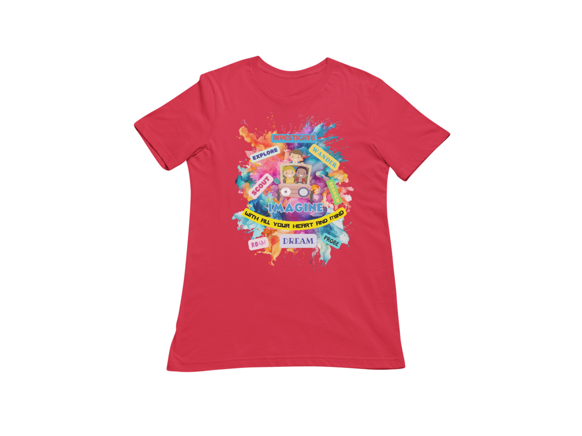 "IMAGINE WITH ALL YOUR HEART AND MIND" CUSTOM GRAPHIC T-SHIRT