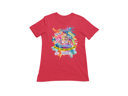 "IMAGINE WITH ALL YOUR HEART AND MIND" CUSTOM GRAPHIC T-SHIRT