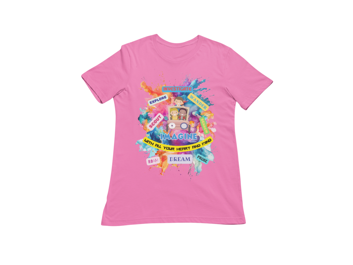 "IMAGINE WITH ALL YOUR HEART AND MIND" CUSTOM GRAPHIC T-SHIRT
