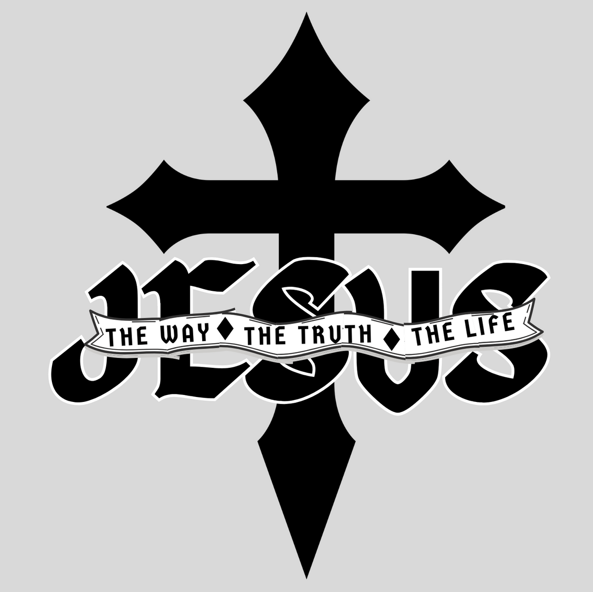 "JESUS - THE WAY, THE TRUTH, THE LIFE" SIGNATURE CUSTOM HOODIE