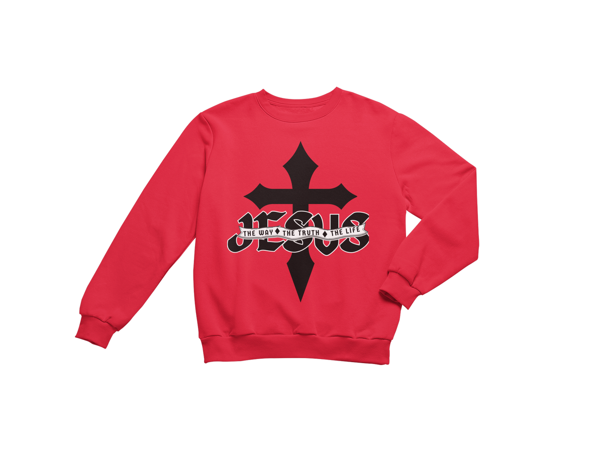 "JESUS - THE WAY, THE TRUTH, THE LIFE" SIGNATURE CUSTOM SWEATSHIRT