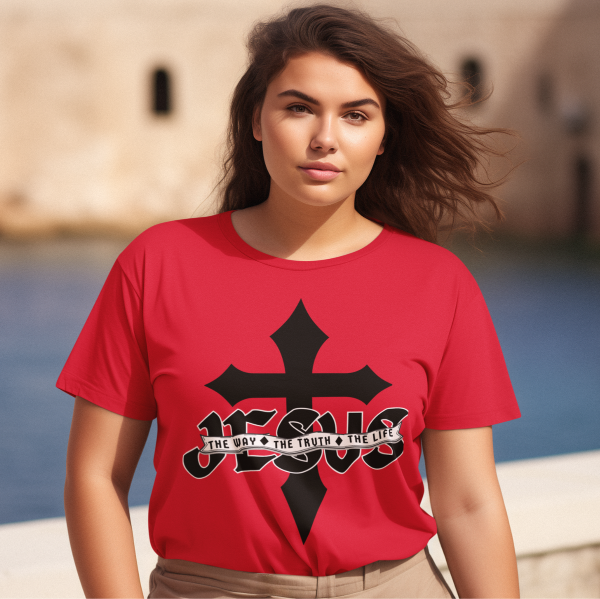 "JESUS - THE WAY, THE TRUTH, THE LIFE" SIGNATURE CUSTOM T-SHIRT