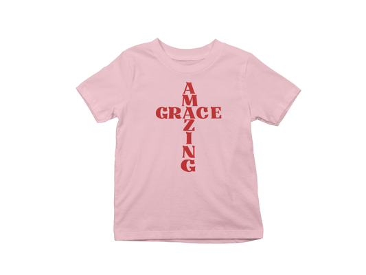 "AMAZING GRACE CROSS" CUSTOM DESIGN T-SHIRT