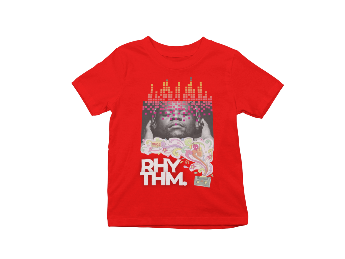 "RHYTHM. - MUSIC IS MY LIFE" CUSTOM GRAPHIC DESIGN