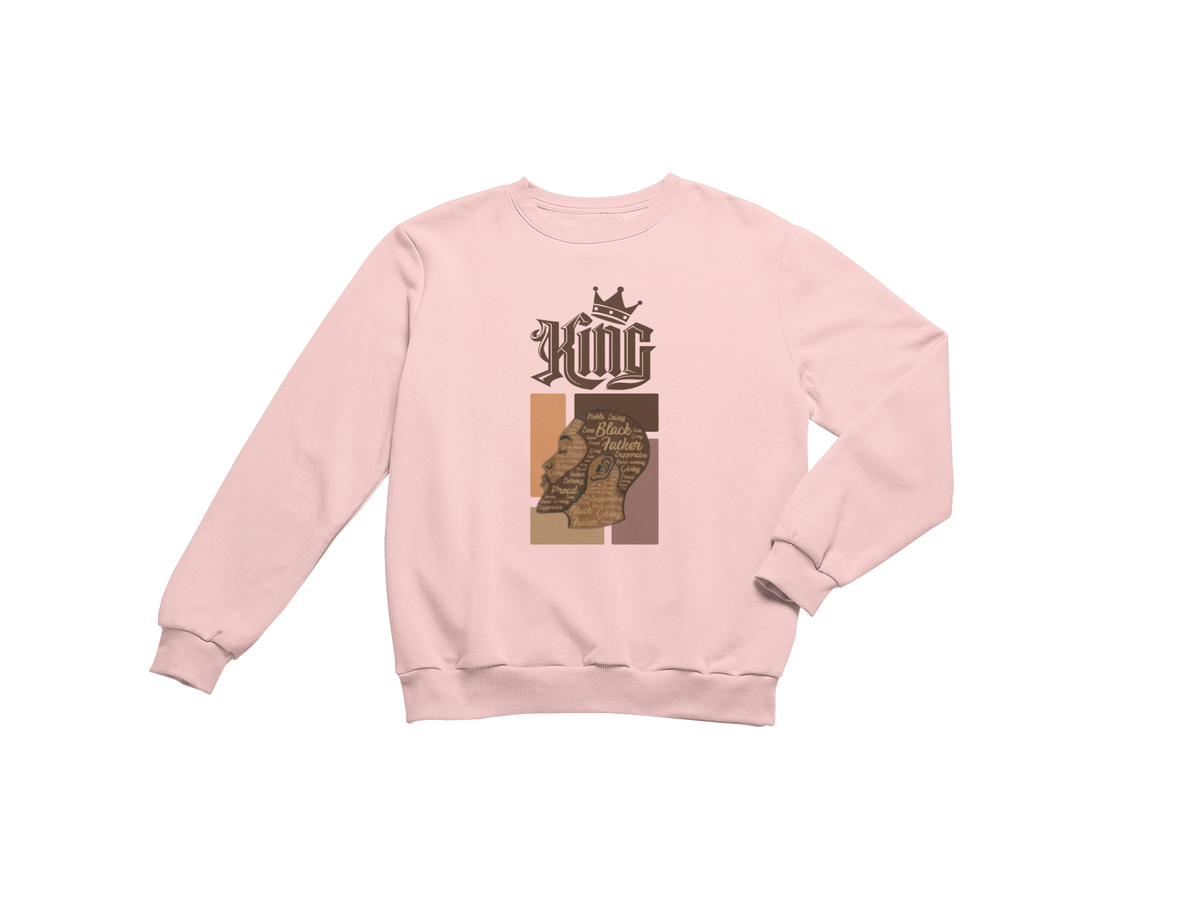 "KING - BLACK FATHER" CUSTOM GRAPHIC SWEATSHIRT