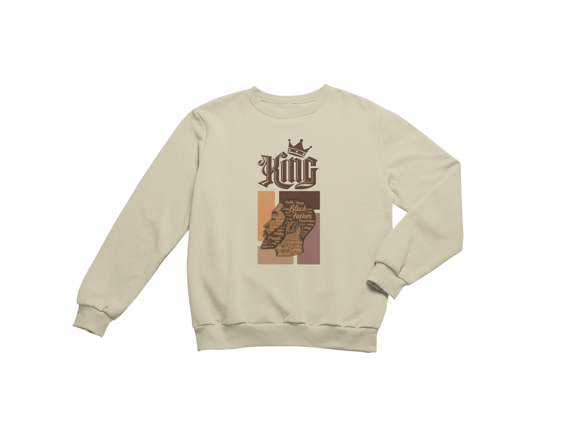 "KING - BLACK FATHER" CUSTOM GRAPHIC SWEATSHIRT