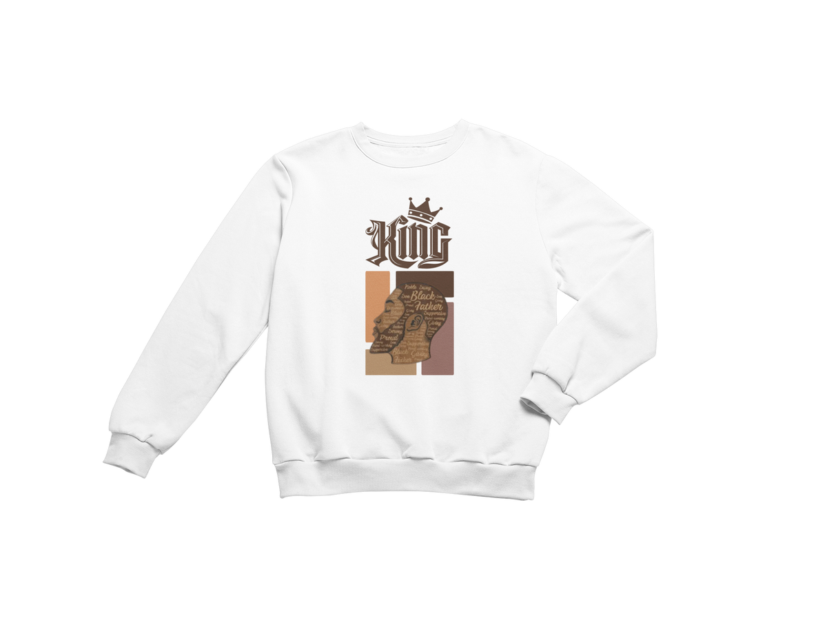 "KING - BLACK FATHER" CUSTOM GRAPHIC SWEATSHIRT