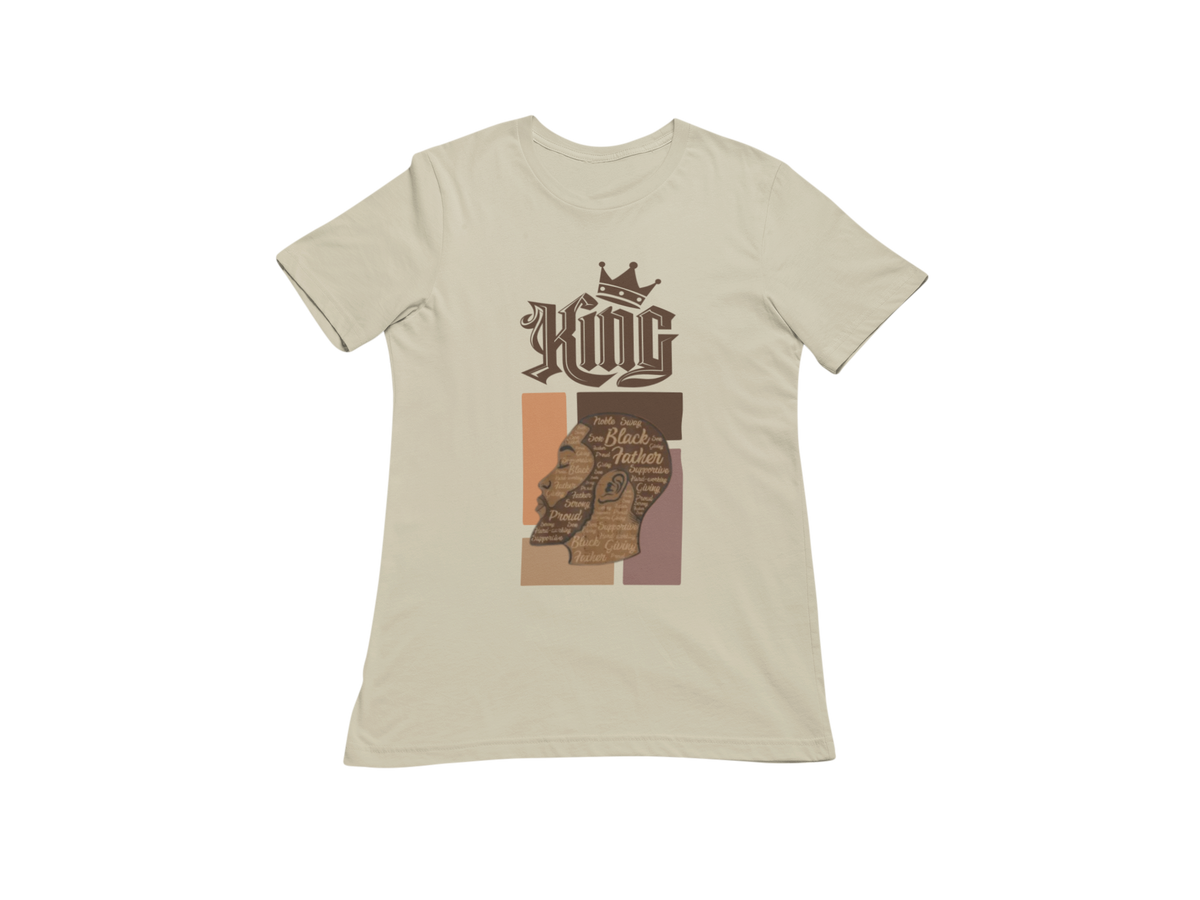 "KING - BLACK FATHER" CUSTOM GRAPHIC T-SHIRT