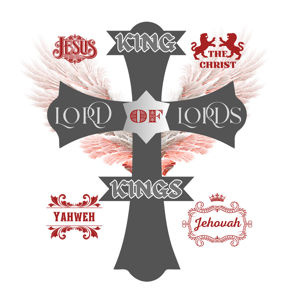 "KING OF KINGS LORD OF LORDS CROSS" SIGNATURE CUSTOM HOODIE