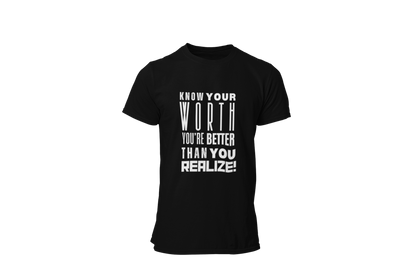 "KNOW YOUR WORTH" CUSTOM DESIGN GRAPHIC