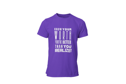 "KNOW YOUR WORTH" CUSTOM DESIGN GRAPHIC