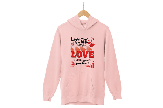 "LOVE IS A LITTLE WORD" SIGNATURE CUSTOM HOODIE