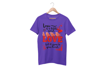 "LOVE IS A LITTLE WORD" SIGNATURE CUSTOM T-SHIRT