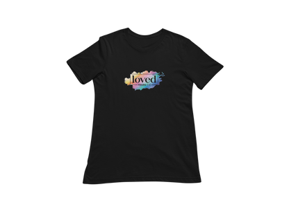"LOVED - ROMANS 5:8" GRAPHIC PRINT