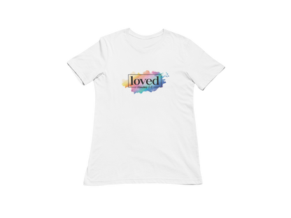 "LOVED - ROMANS 5:8" GRAPHIC PRINT