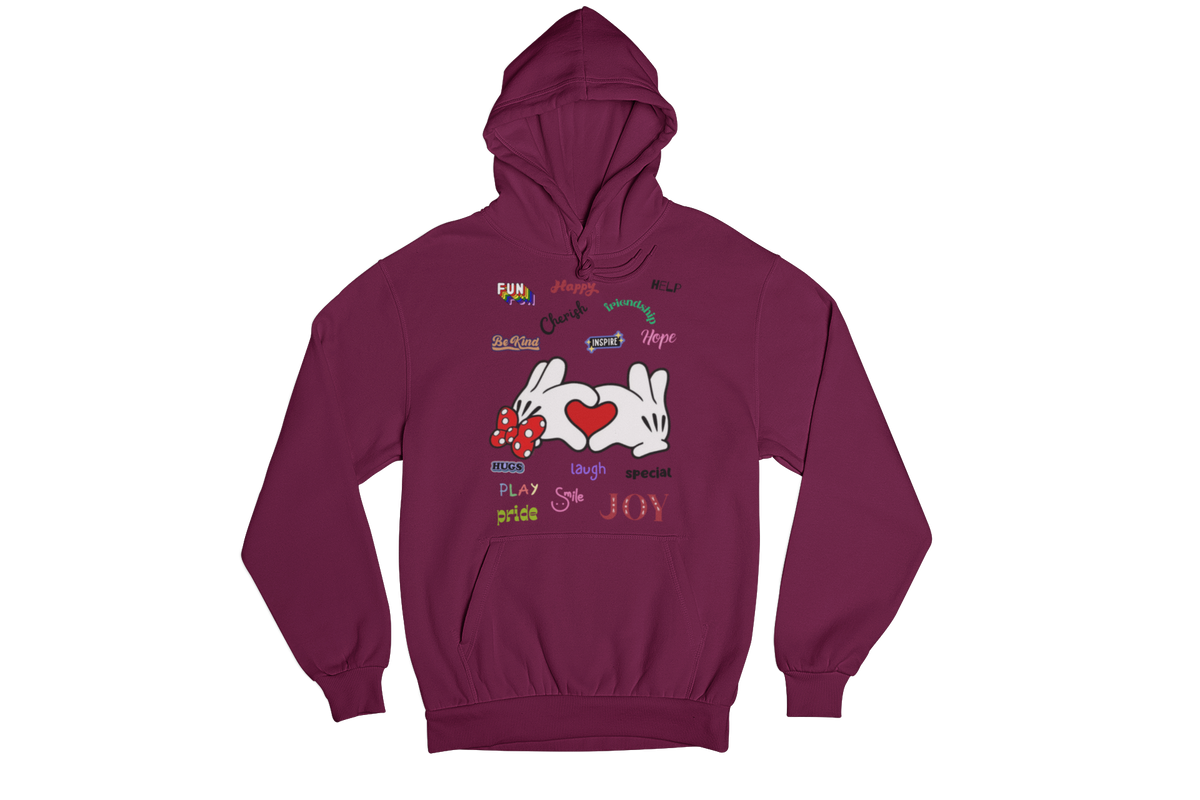 MICKEY & MINNIE'S HEART IN YOUR HAND CUSTOM GRAPHIC DESIGN