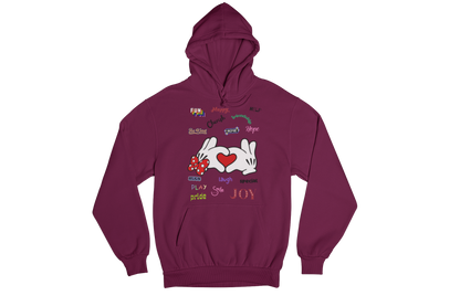 MICKEY & MINNIE'S HEART IN YOUR HAND CUSTOM GRAPHIC DESIGN