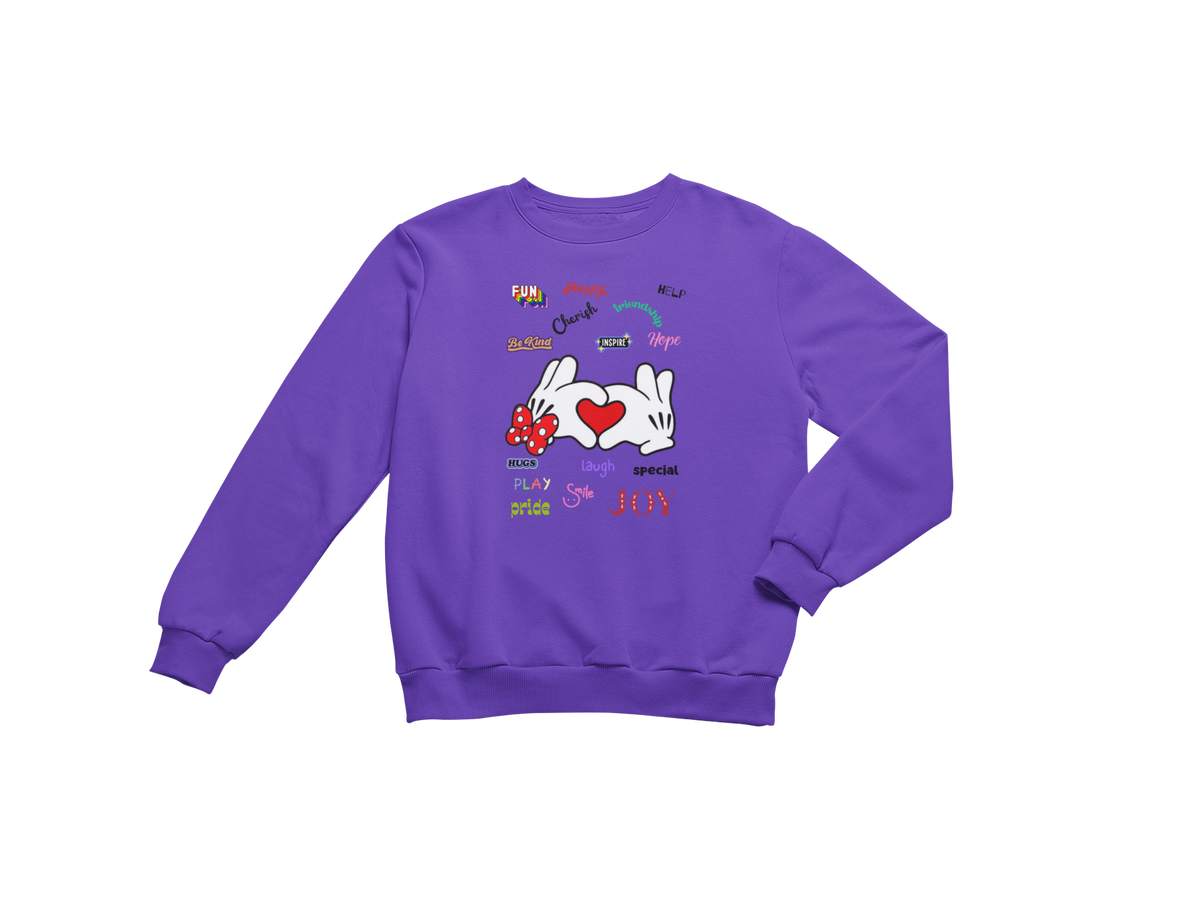 MICKEY & MINNIE'S HEART IN YOUR HAND CUSTOM GRAPHIC DESIGN