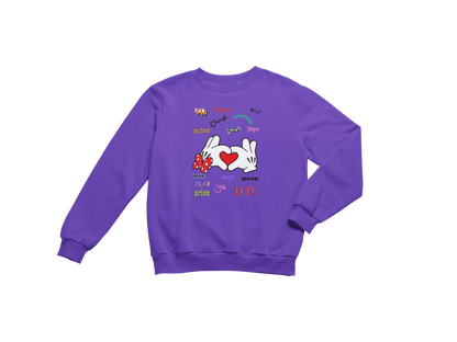 MICKEY & MINNIE'S HEART IN YOUR HAND CUSTOM GRAPHIC DESIGN