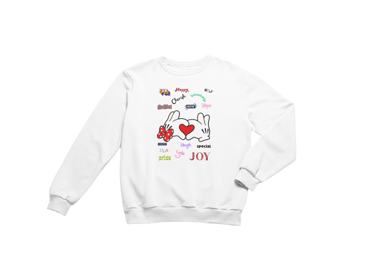 MICKEY & MINNIE'S HEART IN YOUR HAND CUSTOM GRAPHIC DESIGN