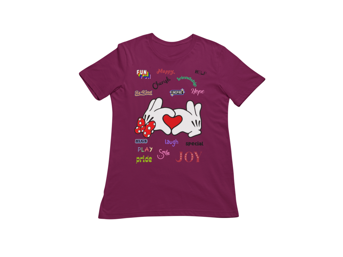 MICKEY & MINNIE'S HEART IN YOUR HAND CUSTOM GRAPHIC DESIGN