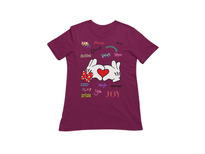 MICKEY & MINNIE'S HEART IN YOUR HAND CUSTOM GRAPHIC DESIGN