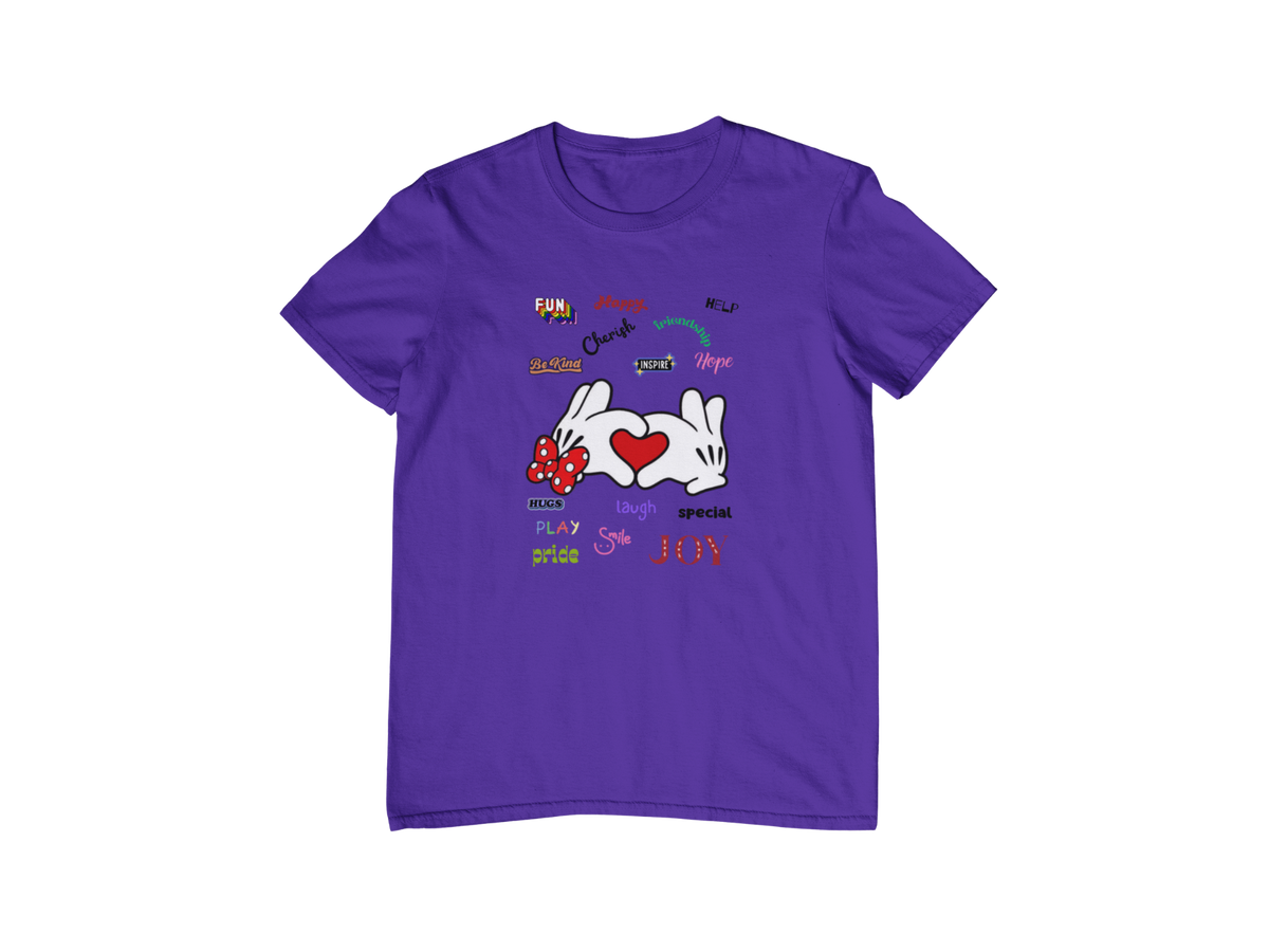MICKEY & MINNIE'S HEART IN YOUR HAND CUSTOM GRAPHIC DESIGN